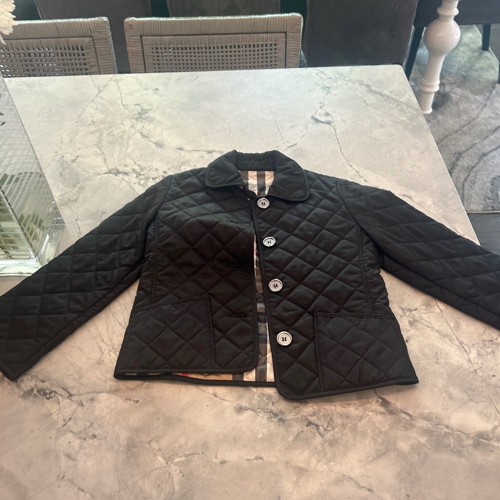 Baby black Burberry jacket